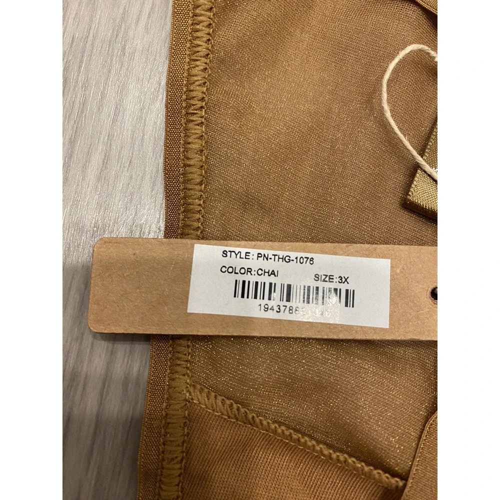 Kim Kardashian Skims Chai Fits Everybody Micro Thong, Size 3X NWT